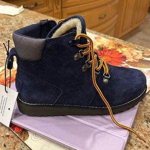 UGG waterproof suede boots in blue